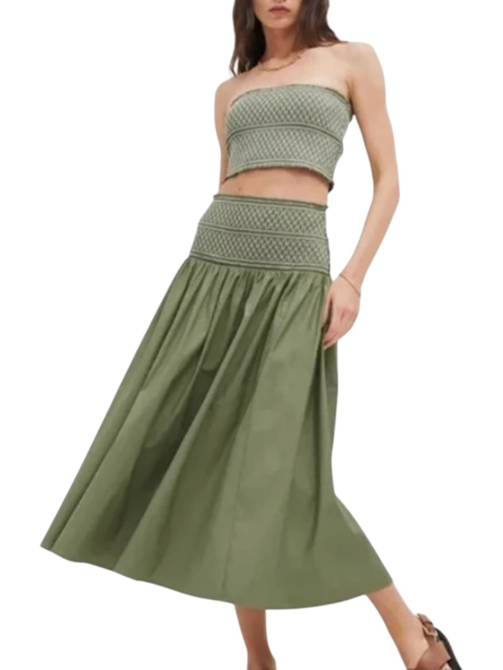 Reformation Haven Skirt Sz. M Henna Top Sz. S Matching Set - Picture 2 of 13